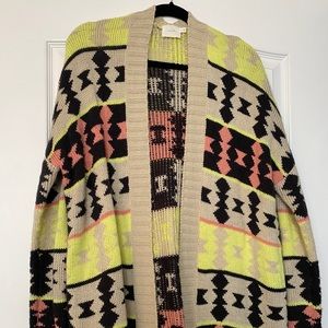 Chunky colorful cardigan